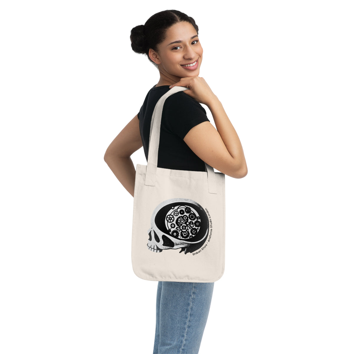Official Shibari Store x Anatomie Studio Skull Logo - Canvas Eco Tote Bag