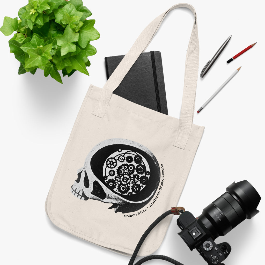Official Shibari Store x Anatomie Studio Skull Logo - Canvas Eco Tote Bag
