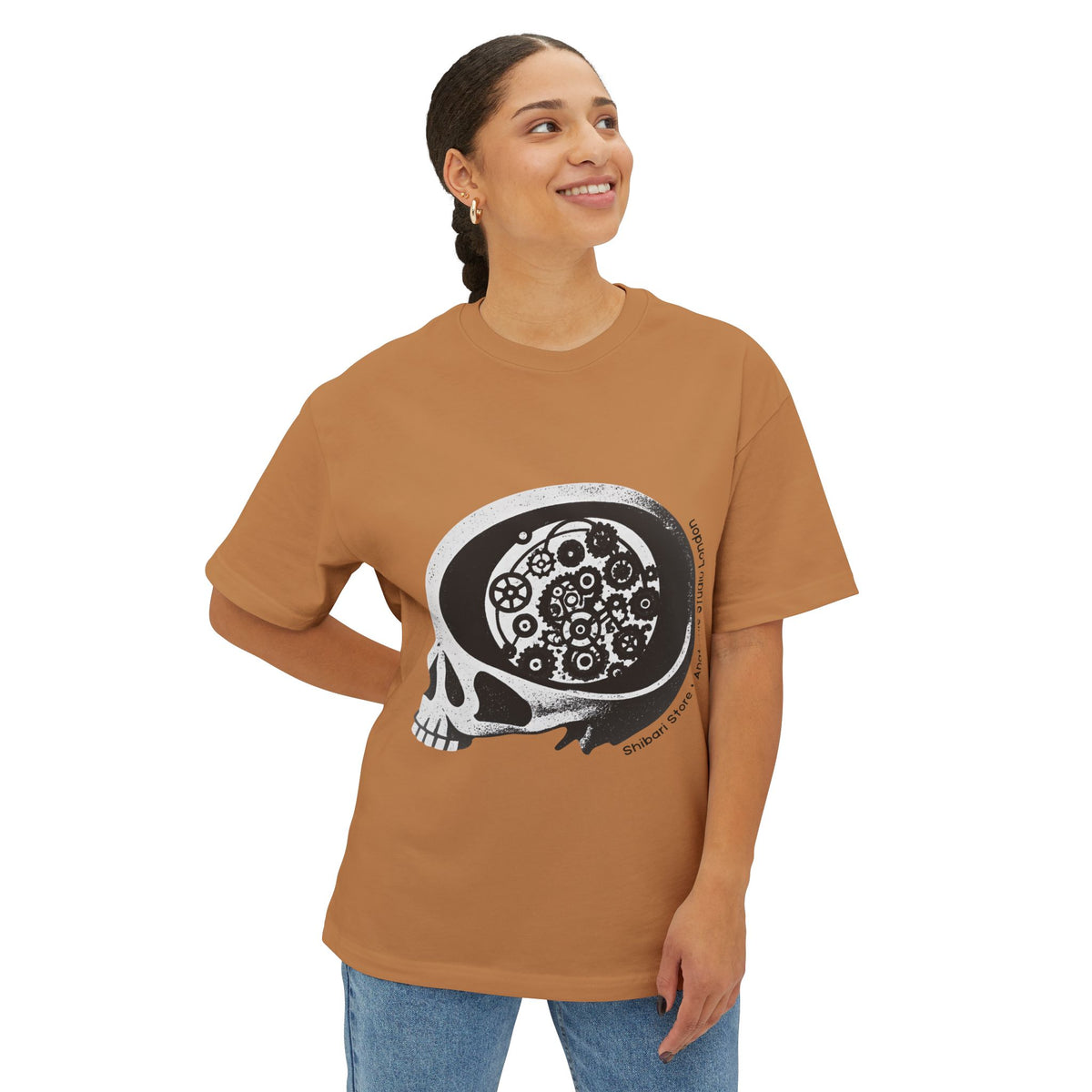 Official Shibari Store x Anatomie Skull Logo - Unisex Boxy Tee