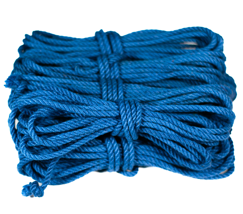 Coloured jute rope · 5mm double-ply (treated)