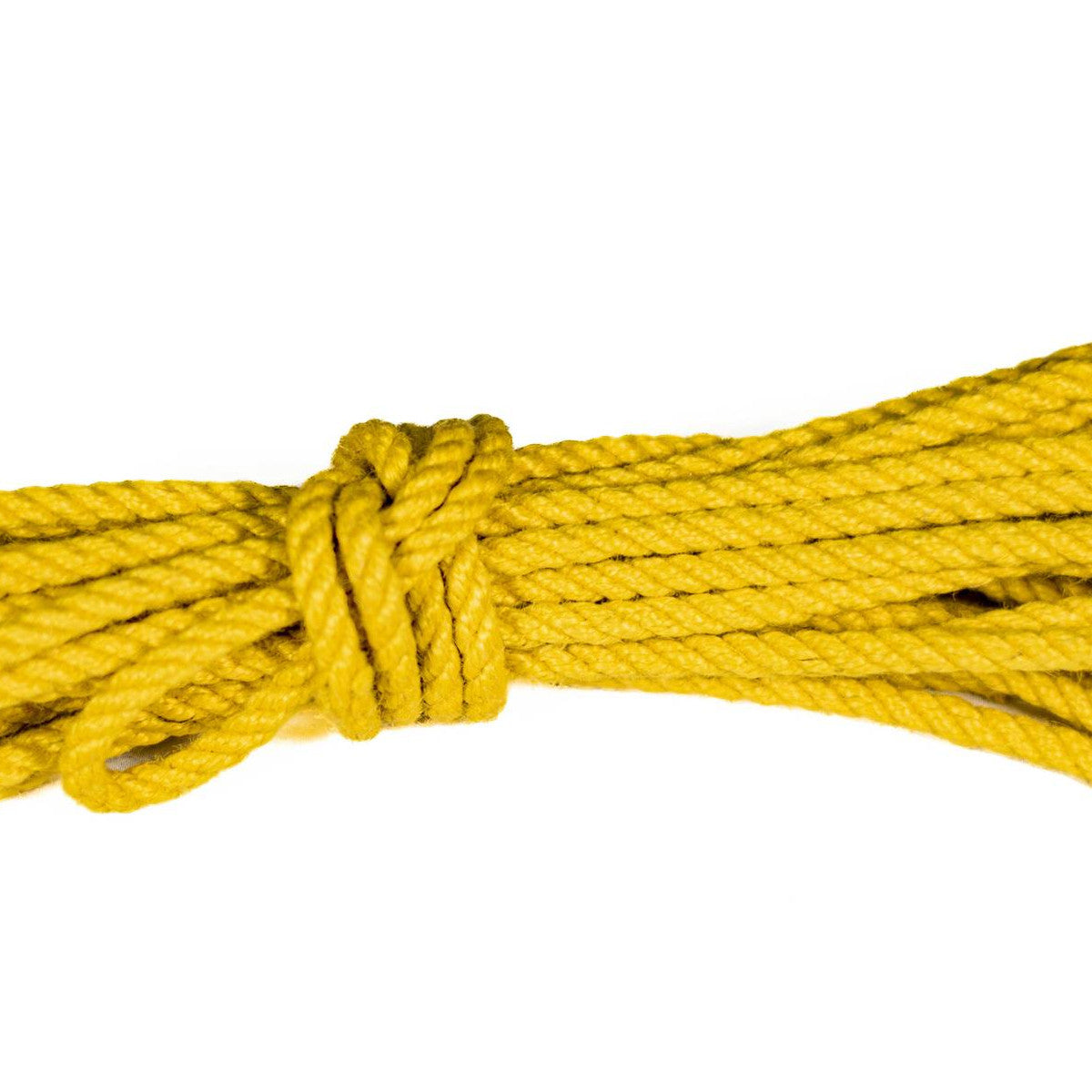 Yellow jute rope · 5mm double-ply (treated)